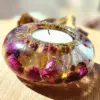 Tealight Holder | Resin Candle Holder | Unique Candle Holder | Home Decor | Wedding Gift |Handmade Gifts | Resin Art | Dried Flower Tealight - Image 2